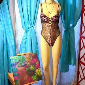 Lacy Black and Lavender Teddy